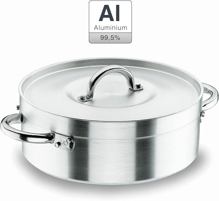 Lacor Bratentopf mit Deckel Grösse: 70L niedriger Topf 60 cm, niedriger Topf 60 cm