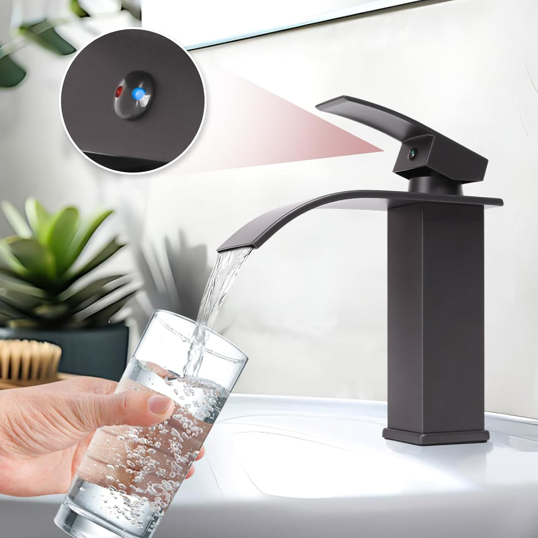 Wasserhahn Bad Wasserfall Wasserhahn Edelstahl Waschbeckenarmatur Waschtischarmatur Waschbecken Arma
