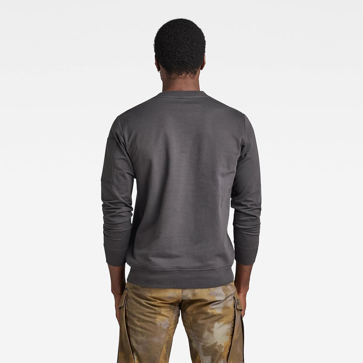 G-STAR Herren Sleeve Pocket Tweeter T-Shirts S Grau (Shadow D23514-d136-992), S Grau (Shadow D23514-