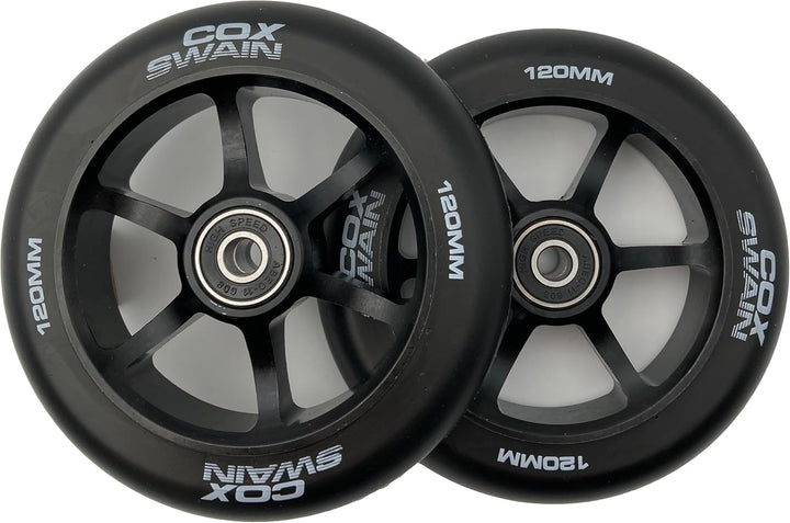 Cox Swain 2 STK. High End Stunt Scooter Rollen Komplett Set mit ABEC 11 Kugellagern und Alu Spacern: