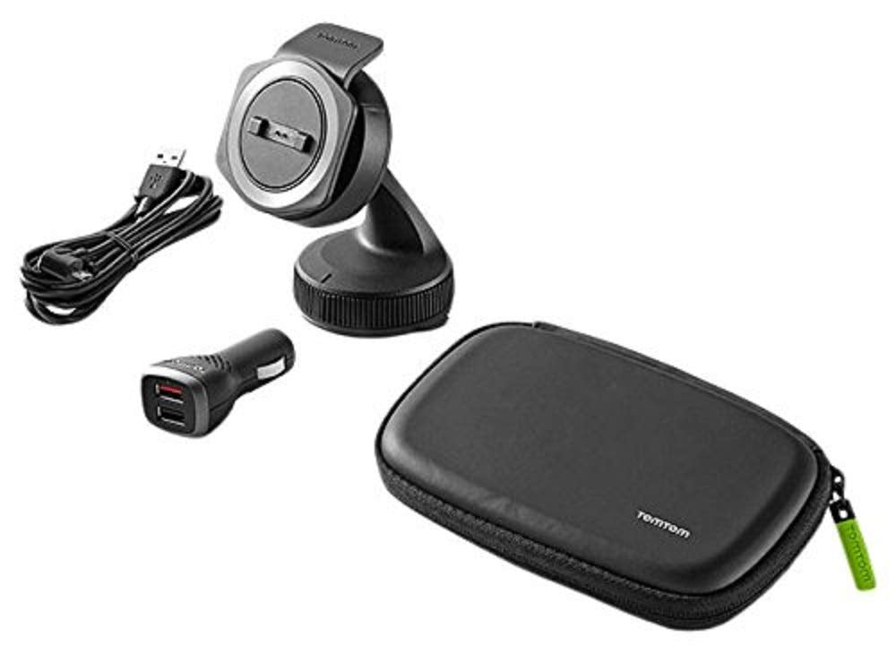 TomTom Rider Autohalterung für alle TomTom Rider Modelle inklusive USB Auto-Schnellladegerät, Kabel