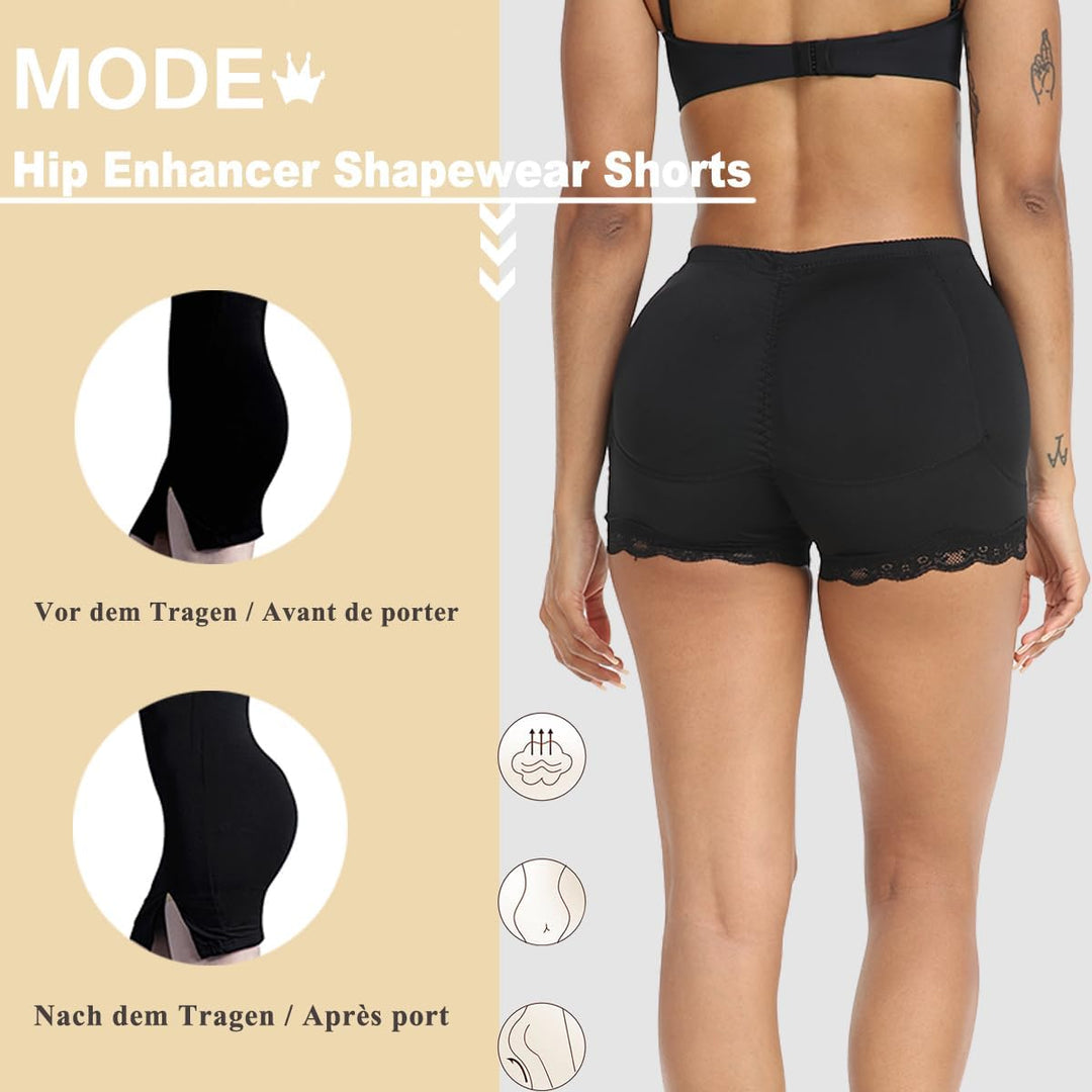 Damen Butt Lifter Höschen Po Push Up Unterhose Enhancer Panties Shapewear Padded Miederpants Boyshor
