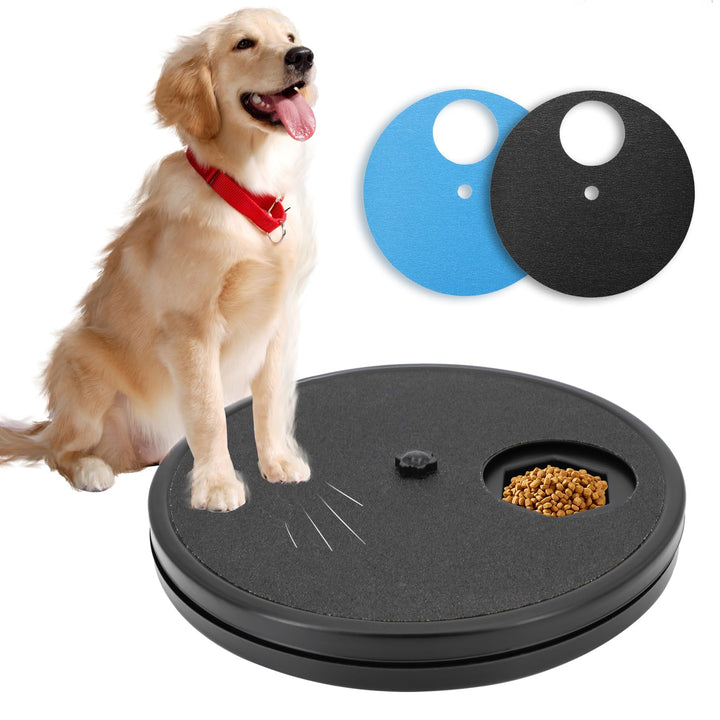 Krallenschleifer für Hunde – 360° Drehbares Kratzbrett mit Leckerlibox, Stressfreies Nagelfeilenbret