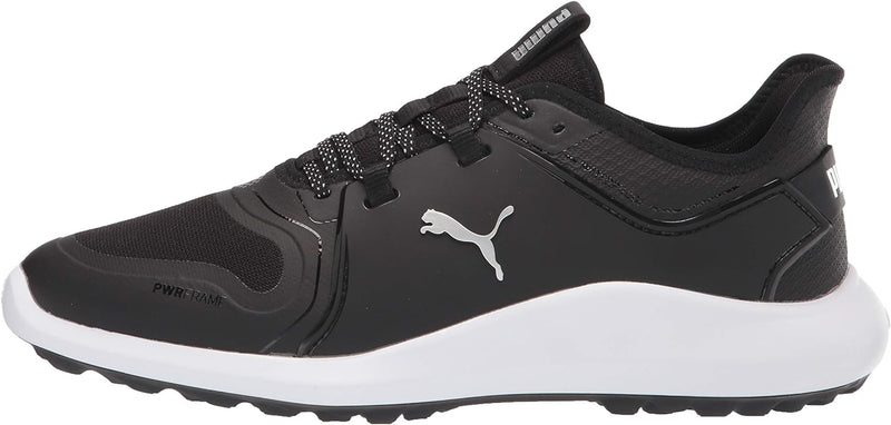 PUMA Herren Ignite Fasten8 Golfschuh 42.5 EU Puma Black Puma Silver Puma Weiss, 42.5 EU Puma Black P