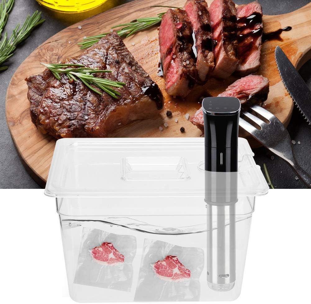 Sous Vide Behälter Mit Deckel, 11L zusammenklappbarer Sous Vide Behälter mit Deckel für Sous Vide Zi