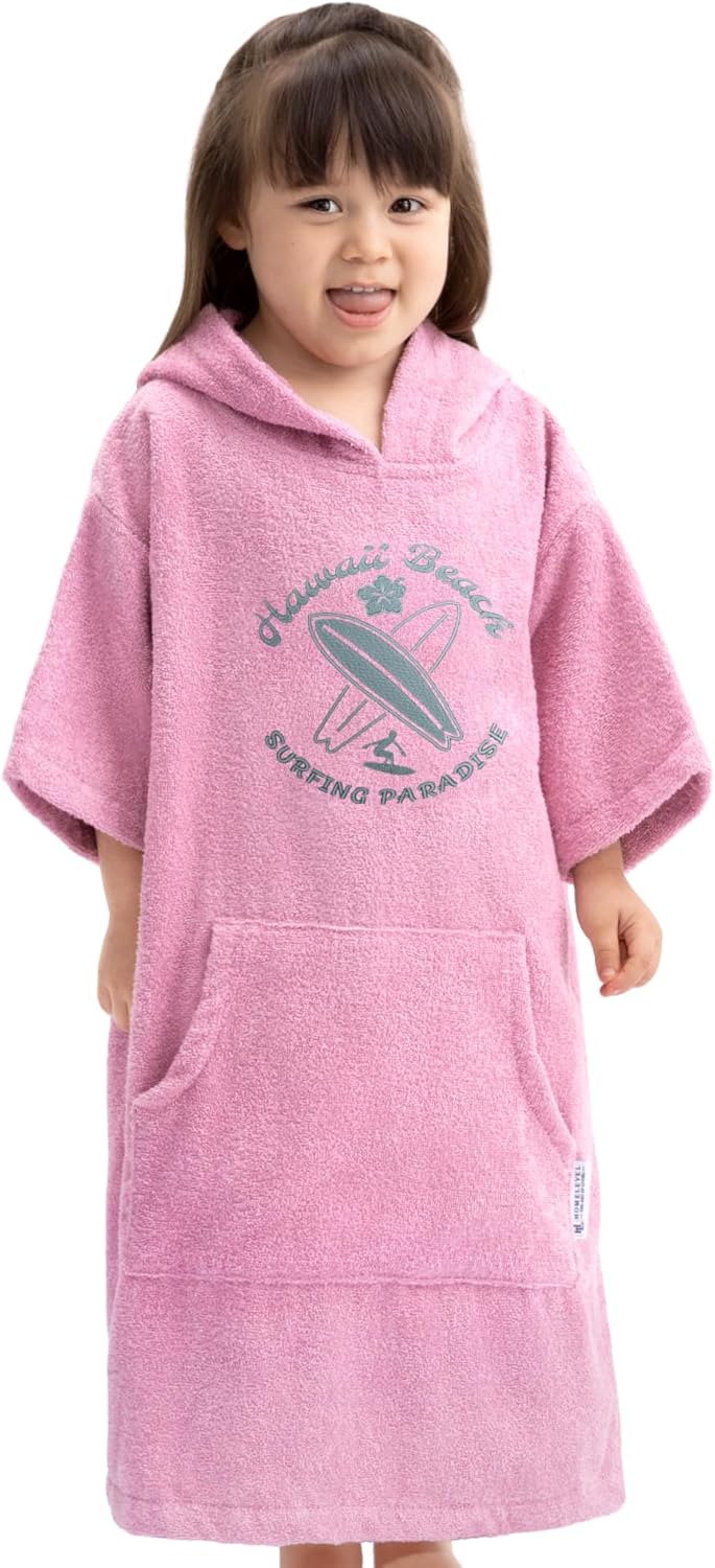 HOMELEVEL Badeponcho für Kinder und Teenager - Poncho Handtuch für Strand Schwimmbad - Surfponcho mi