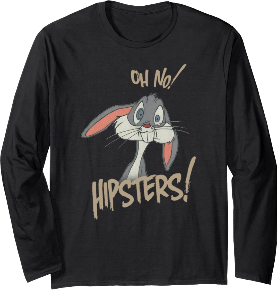 Looney Tunes Bugs Bunny Oh No Hipsters Langarmshirt
