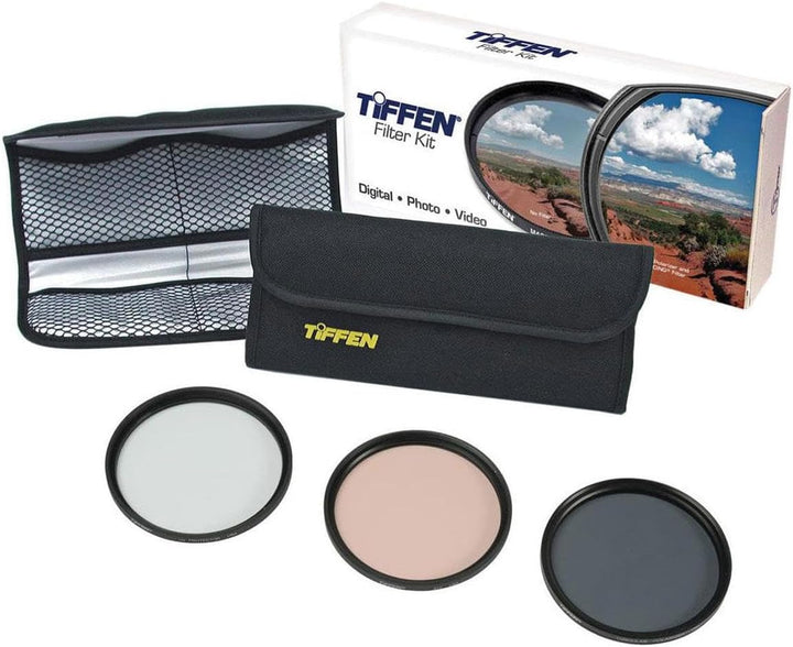 Tiffen 49 mm Foto-Essentials-Set mit UV-Schutz, 812 Farbwärmung, zirkuläre Polarisationsglasfilter u