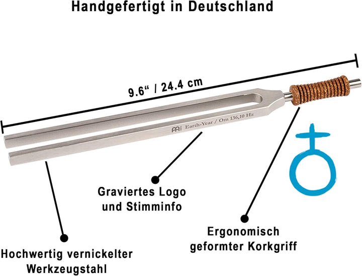 Sonic Energy Therapie Stimmgabel Bundle – Erde/Om 136,10 Hz / Cis3 – Für Meditation, Klangheilung, E
