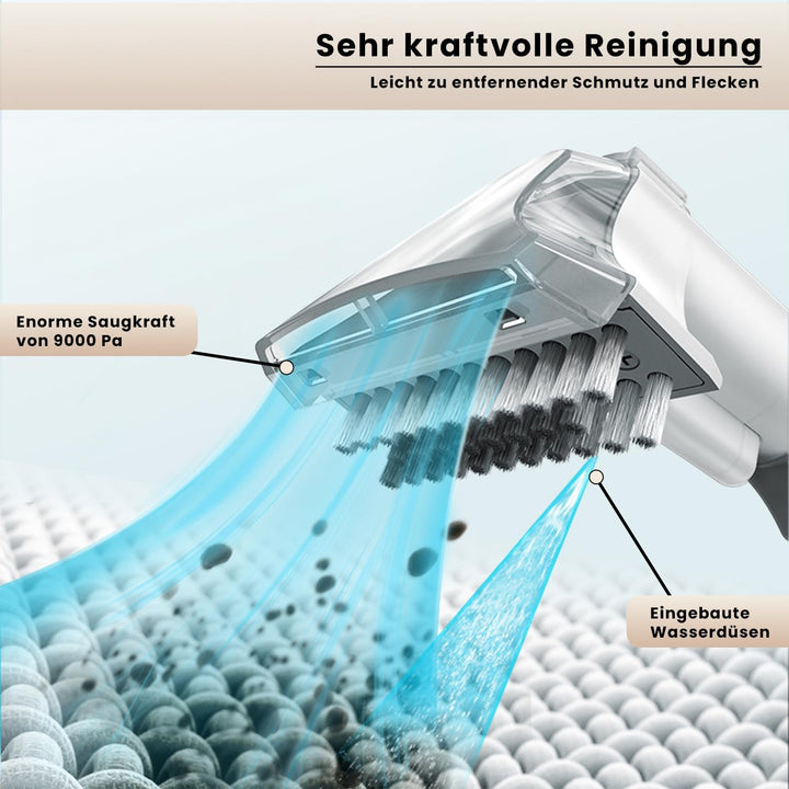 Media Evolution Polsterreiniger Gerät und Nassauger - Kompakter Teppichreiniger und Fleckenreiniger