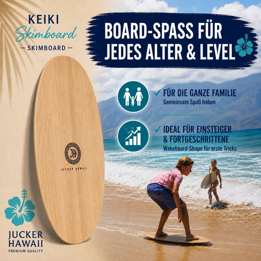 JUCKER HAWAII Skimboards PUNA, ULUA und KEIKI KEIKI PURE, KEIKI PURE