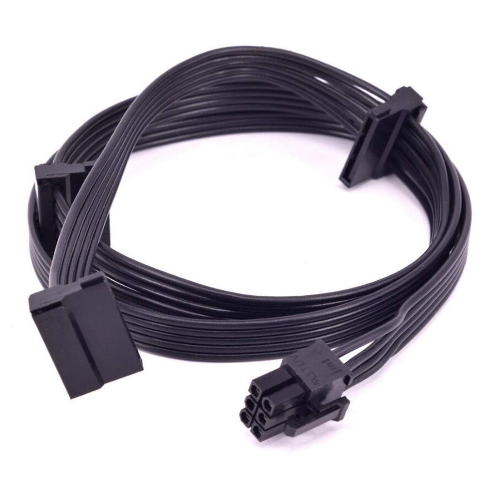 GinTai Austausch des Netzteilkabels für PCI-E 6Pin 1 bis 3 SATA 15Pin Corsair CX850M CX750M CX600M