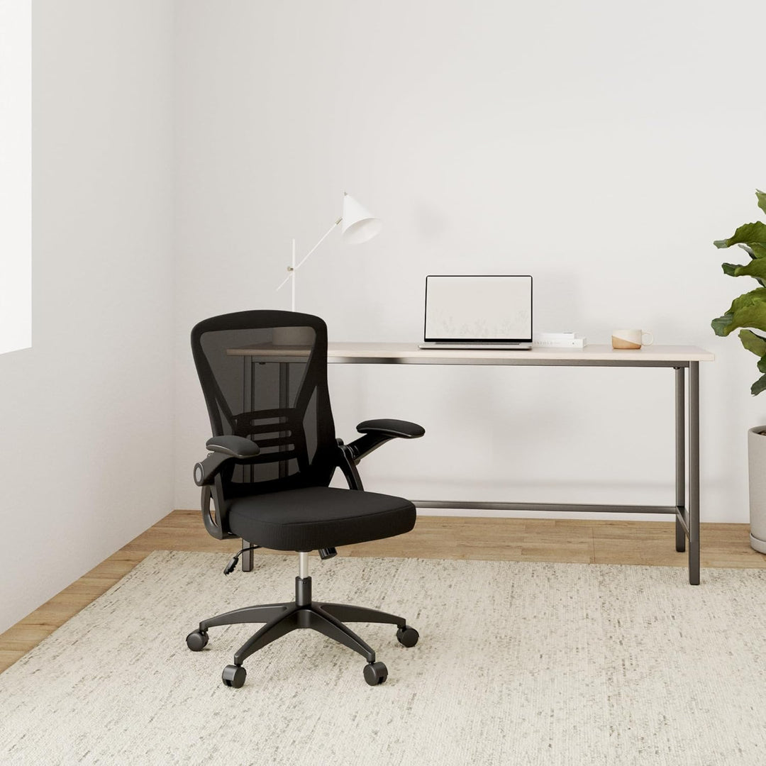 rattantree Bürostuhl, Ergonomischer Schreibtischstuhl mit Lendenwirbelstütze, Verstellbare Armlehnen