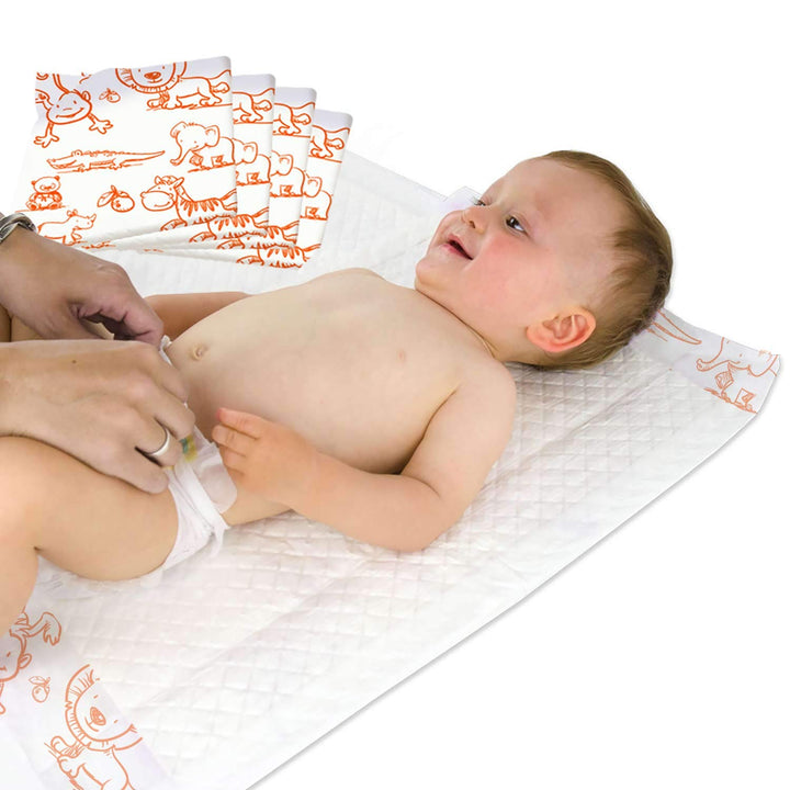 Teqler Baby-Wickelunterlagen: Wickelunterlagen mit verschiedenen Motiven für unterwegs, hygienisch m