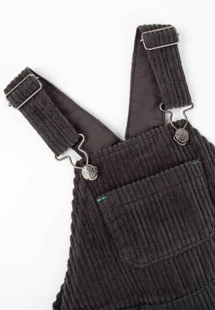 Sigikid Jungen Mini Cord-Latzhose Polar Expedition Kordhose 128 Grau, 128 Grau