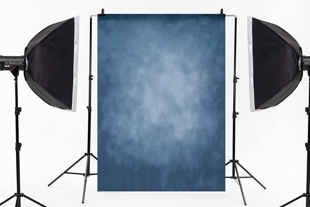 Kate 1.5x2.2m Blau Portrait Hintergrund Blau Textur Hintergrund Blau Mikrofaser Hintergrund Studio R