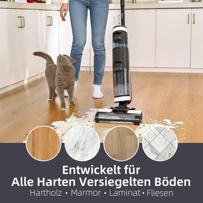 5 Stück Zubehörset für Tineco iFloor3 / Floor One S3 Nass-und Trockensauger Ersatzteile Enthält 2 Bü