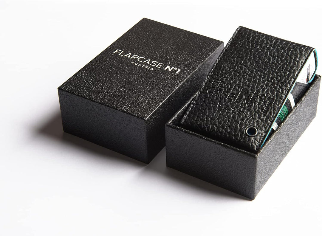 FLAPCASE N°1 • GOLF • Designer Zigarettenetui, Made in Austria, Gummiband, Leder vegan Zigarettenbox