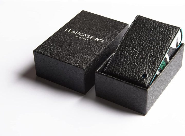 FLAPCASE N°1 • GOLF • Designer Zigarettenetui, Made in Austria, Gummiband, Leder vegan Zigarettenbox