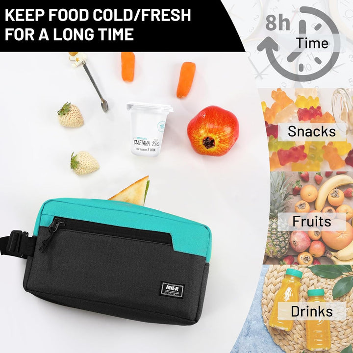 MIER Lunch Tasche Gefrierbare Kühltasche SnackboxKleine gefrierfähige Mini-Kühltasche mit Isolierung