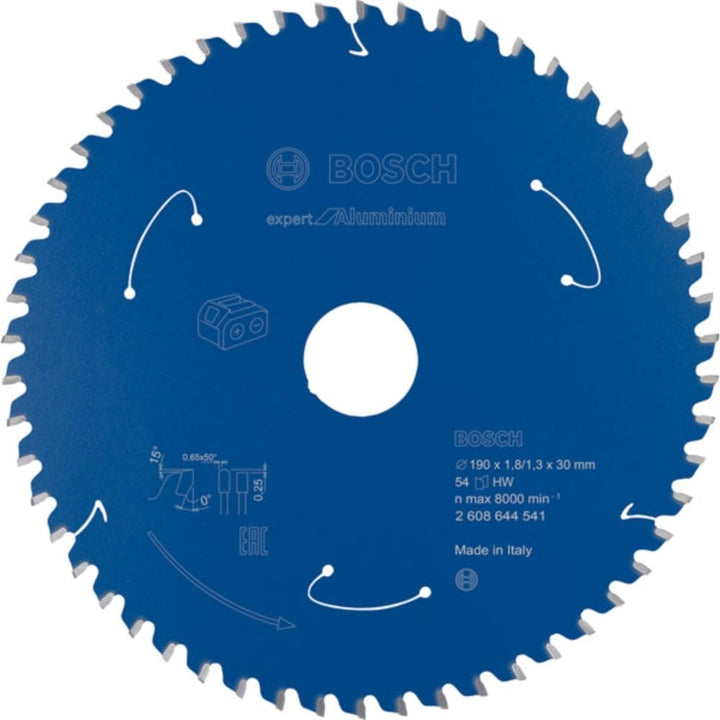 Bosch Accessories 1x Kreissägeblatt Expert for Aluminium (Aluminium, Sägeblatt Ø 190 x 30 x 1,8 mm,
