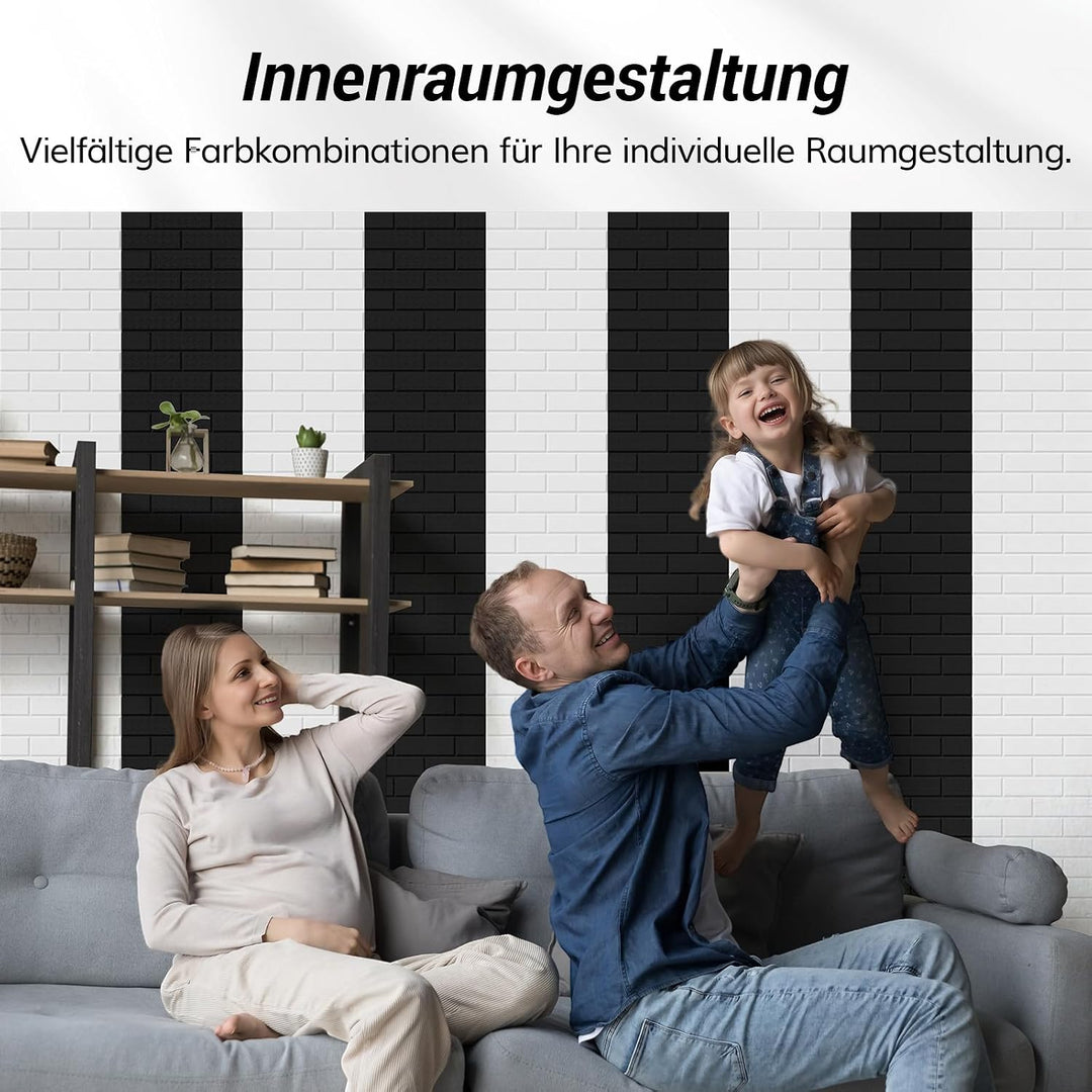 TONOR Ziegeltyp Akustikpaneele selbstklebend, 36 St.30x30x0,9cm Schalldämmung Schallschutzplatten, W