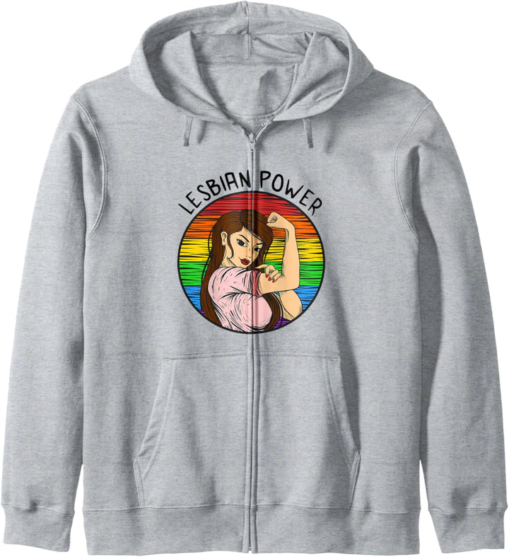 Lesbian Power Regenbogenfahne Homosexuell Lesbisch Gay Pride Kapuzenjacke