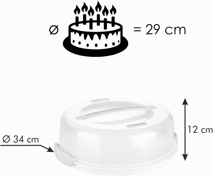 Tescoma Kühlung Tablett mit Low Deckel DELÍCIA Ø 34 cm