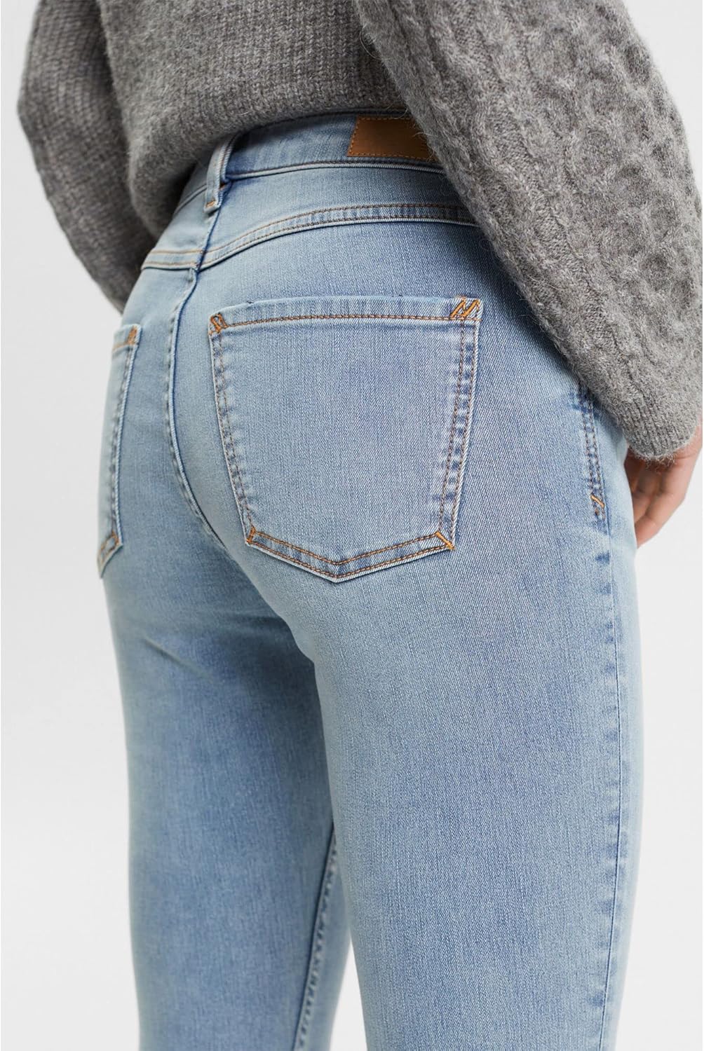 ESPRIT Damen Women's Jeans 24W / 34L Blue Light Washed, 24W / 34L Blue Light Washed
