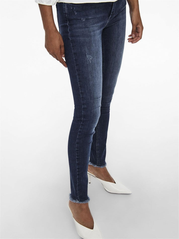 ONLY Female Skinny Jeans ONLBLUSH Mittlere Taille Skinny Fit Jeans XS / 32L Dark Blue Denim, XS / 32