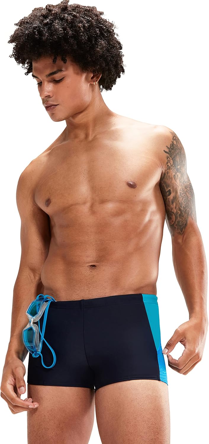 Speedo Herren Dive I Aquashort 38 Marineblau/Bondi Blau/Aquarium, 38 Marineblau/Bondi Blau/Aquarium