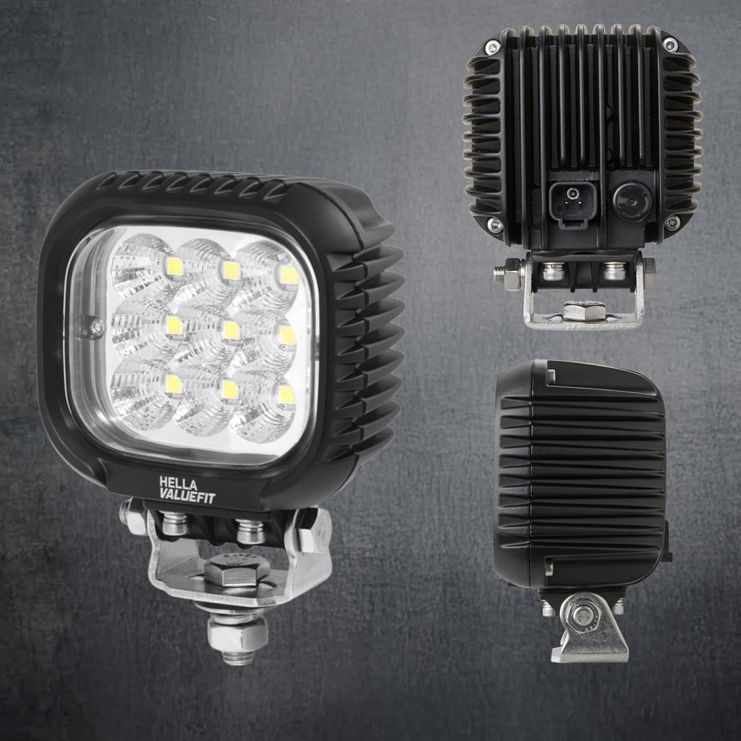 HELLA - LED-Arbeitsscheinwerfer - Valuefit S3000 - 12/24/48V - 1GA 357 109-012 Lichtscheibe klar Wei