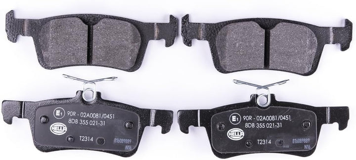 HELLA PAGID 8DB 355 021-311 Bremsbelagsatz - T2314 - Dicke/Stärke: 15.4mm - Bremssystem: Teves - nic