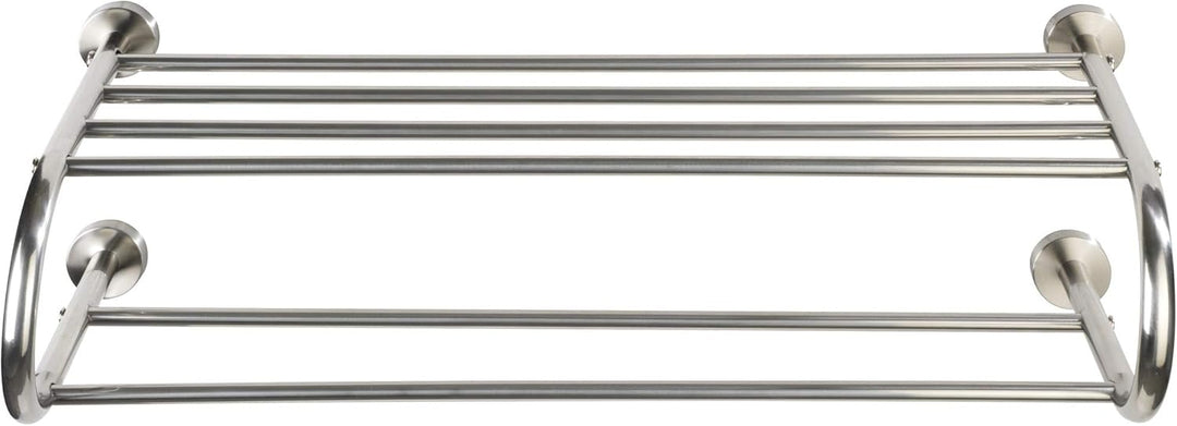 WENKO Wandregal Fastro Edelstahl, Edelstahl rostfrei, 69.5 x 22 x 29 cm, Glänzend, Silber, Fastro