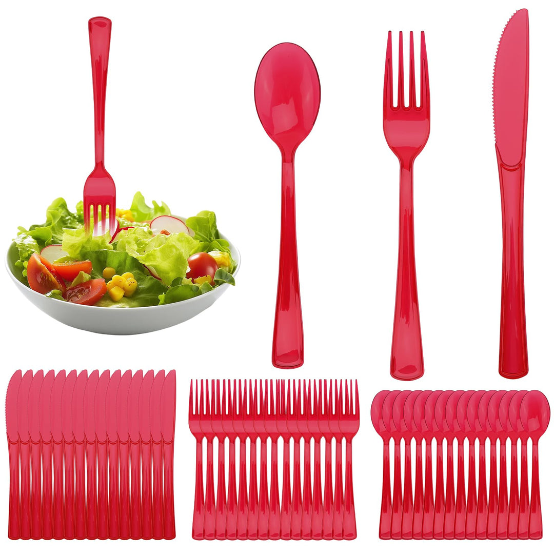 90 Stück Wiederverwendbaren Besteck Set Party Besteck Set Mit Gabeln Messer Und Löffel Reusable Für