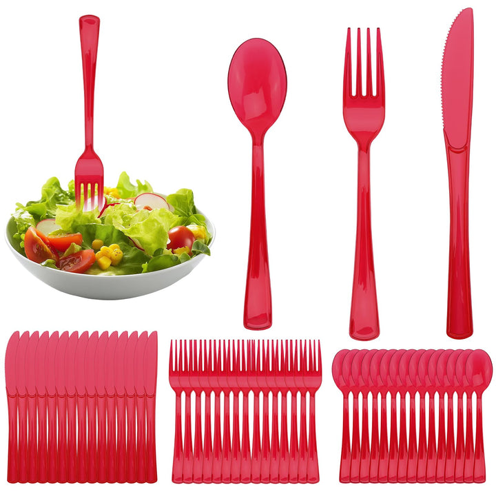 90 Stück Wiederverwendbaren Besteck Set Party Besteck Set Mit Gabeln Messer Und Löffel Reusable Für