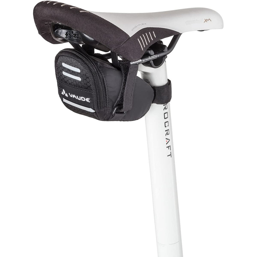 VAUDE Race Light S - Satteltasche Fahrrad mit Klett-Befestigung Einheitsgrösse Schwarz, Einheitsgrös