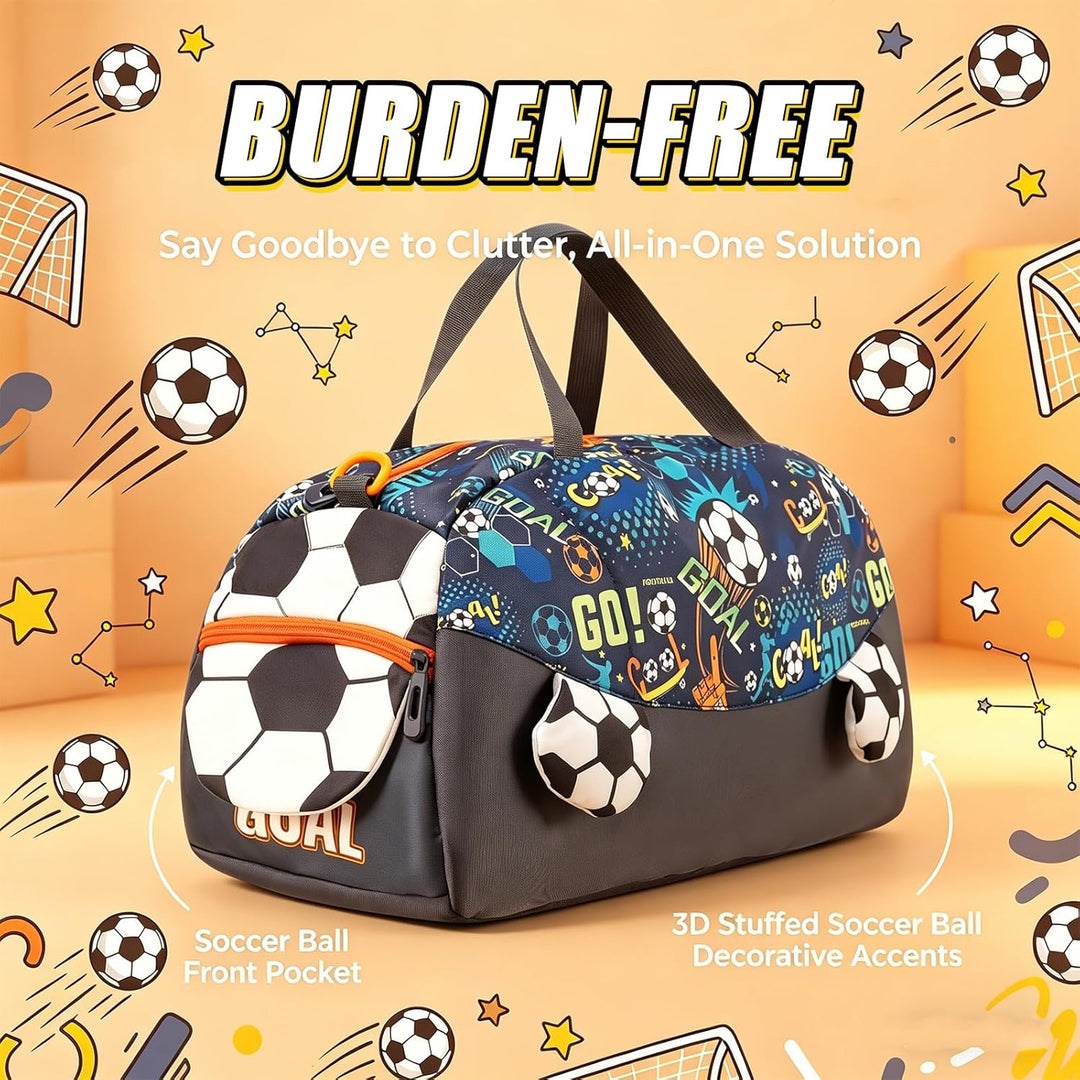 Sporttasche Kinder, Schwimmtasche Jungen Mädchen, 45x20x24cm Weekender Reisetasche, Niedlicher Outdo