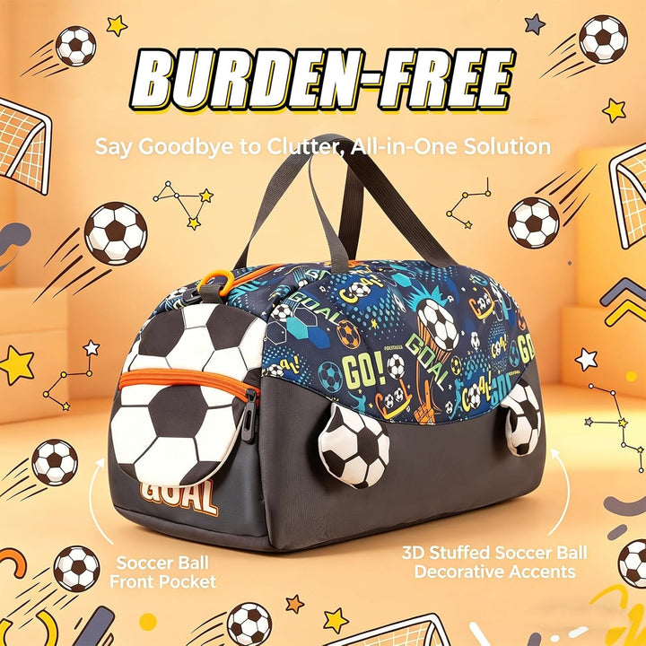 Sporttasche Kinder, Schwimmtasche Jungen Mädchen, 45x20x24cm Weekender Reisetasche, Niedlicher Outdo