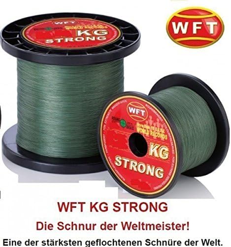 WFT 0,39mm 67kg Strong Chartreuse - 600m geflochtene Angelschnur, Geflechtschnur zum Meeresangeln