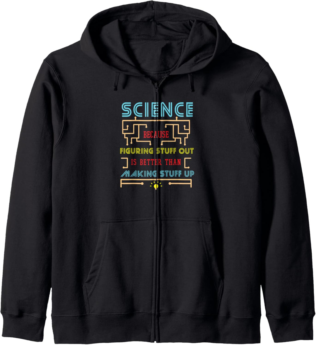 Science Because Figuring Stuff Out Is Better Cool Saying Kapuzenjacke
