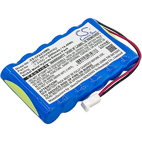 CS-CFA410MD Akkus, 2000 mAh, kompatibel mit [Cefar] Activ 4, Bodymax Trainer (NGSF4), Myo 4, Rehab 4