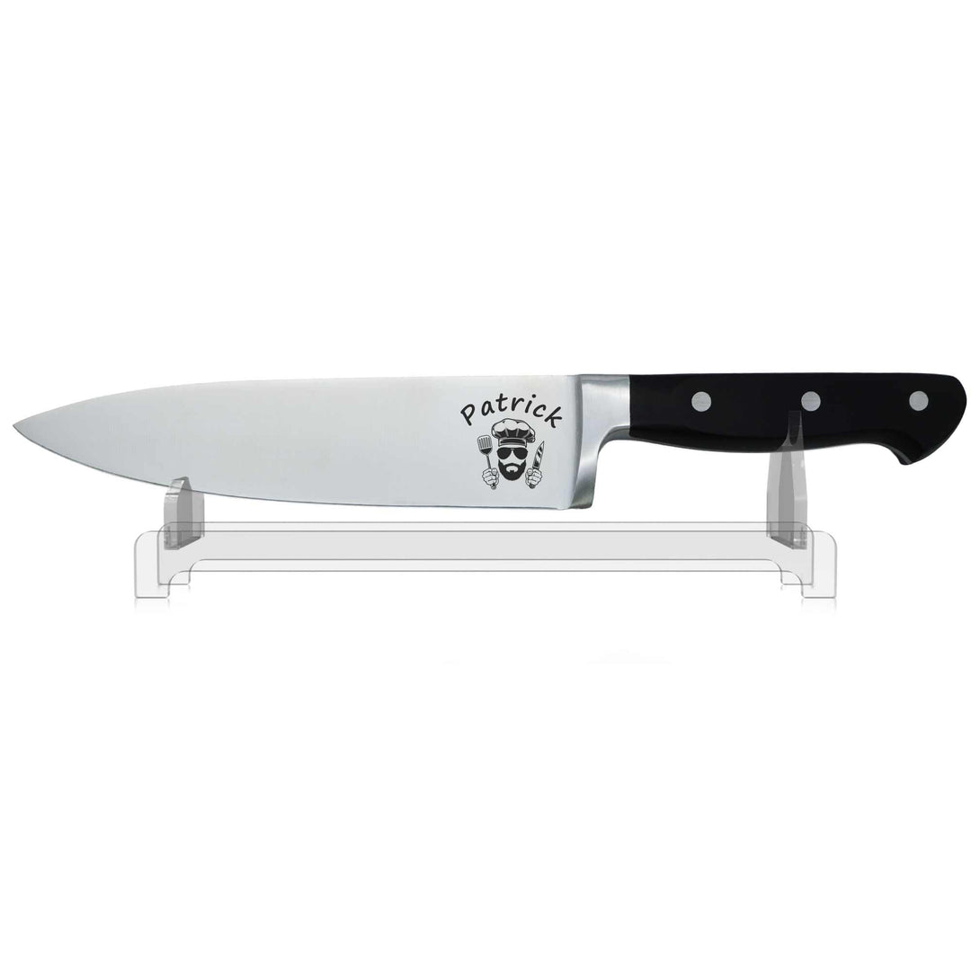 ADAM WILD Grillmesser mit Gravur | Grillen Geschenke für Männer | Grillmeister Fleischmesser | Gesch