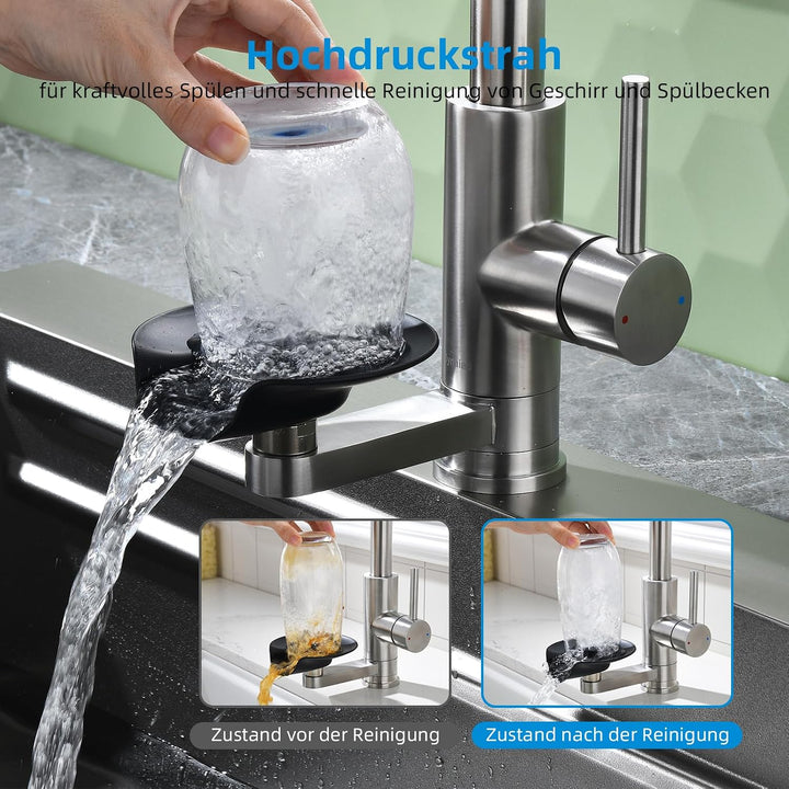 Küchenarmatur Wasserhahn Küche Glasspüler,Wasserfilter,Ausziehbar