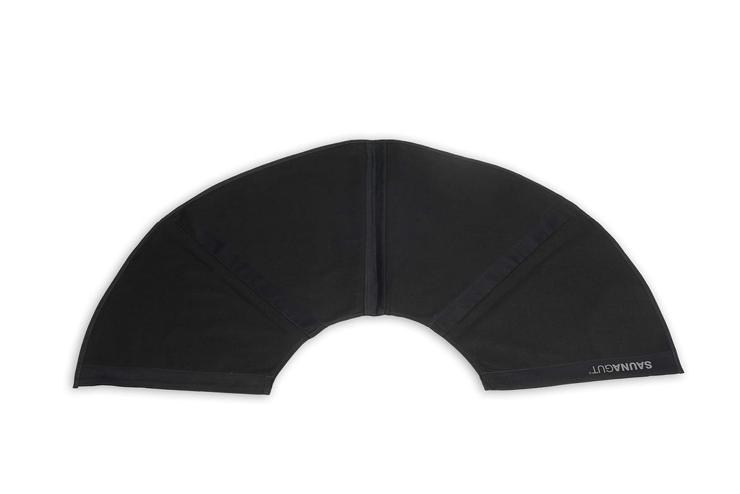 Ersatzstoff Aufgussfächer Ohne Holzgestell (JUMBO, Schwarz) JUMBO Ersatzstoff Schwarz, JUMBO Ersatzs
