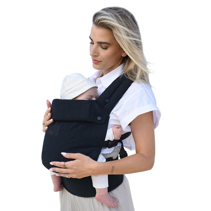 Deryan Amora Babytrage - Ergonomische Babytrage - Verstellbare Tragehilfe für Neugeborene und Kleink