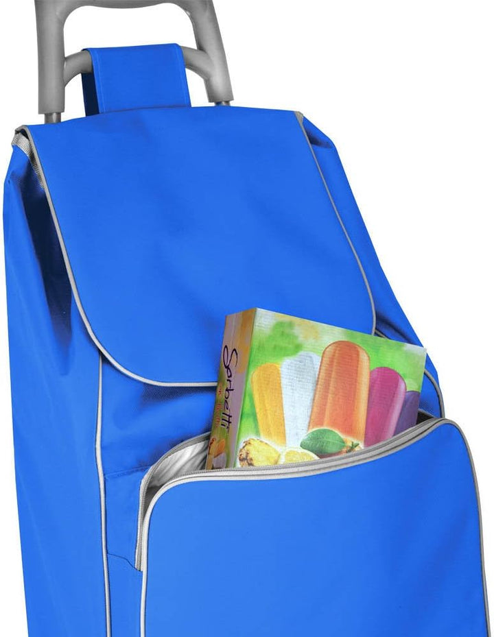 METALTEX CARRO COMPRA 4R. Bolsa FRIGO 'Aloe' Azul, Detailed in The Description, blau, 120x60x6 cm, B