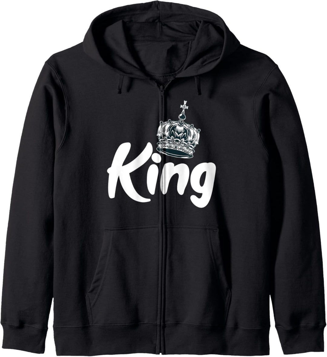 Krone mir Schrift KING Kapuzenjacke