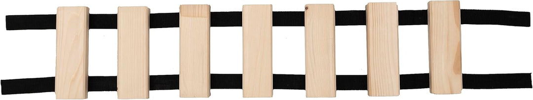 Hängebrücke für Katzen mit Regalen Kletterwand Katzenmöbel Wandmontage 7 Stufen Holz Kiefer 85 cm (K