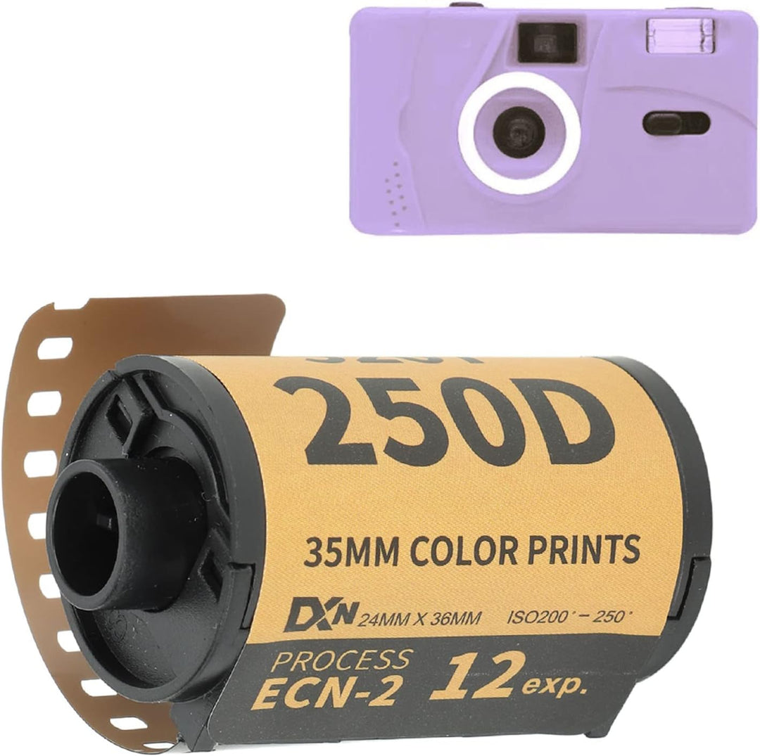 Farbfilm für Kameras, Vintage 35-mm-Farbfilm, hohe Auflösung, grosser Belichtungsumfang, 2-Film-Roll